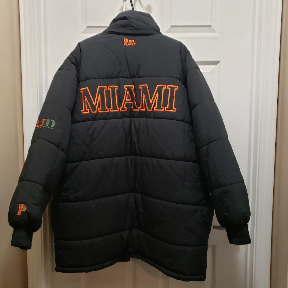 Vintage Pro Player Miami of University Puffer Jacket